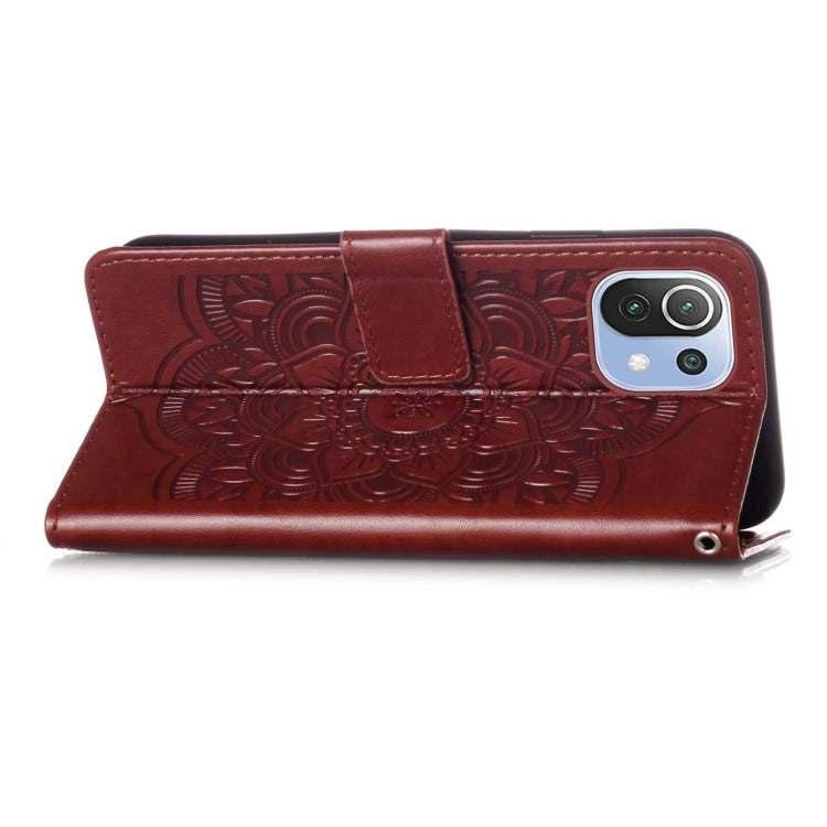 For Xiaomi Mi 11 Lite Dream Catcher Printing Horizontal Flip Leather Case with Holder & Card Slots & Wallet & Lanyard