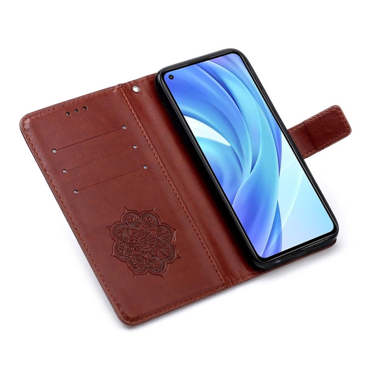 For Xiaomi Mi 11 Lite Dream Catcher Printing Horizontal Flip Leather Case with Holder & Card Slots & Wallet & Lanyard
