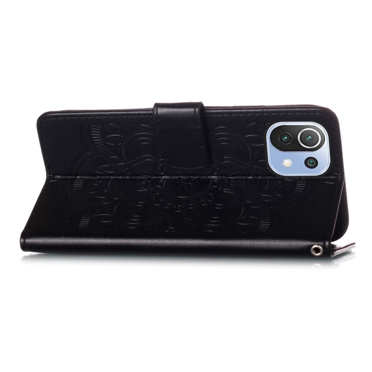 For Xiaomi Mi 11 Lite Dream Catcher Printing Horizontal Flip Leather Case with Holder & Card Slots & Wallet & Lanyard