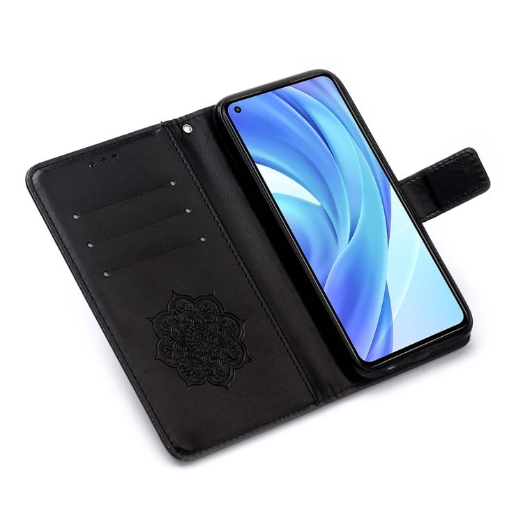 For Xiaomi Mi 11 Lite Dream Catcher Printing Horizontal Flip Leather Case with Holder & Card Slots & Wallet & Lanyard