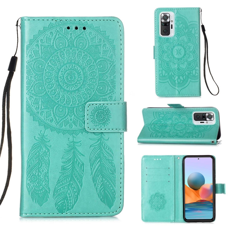 For Xiaomi Redmi Note 10 Pro / Note 10 Pro Max Dream Catcher Printing Horizontal Flip Leather Case with Holder & Card Slots & Wallet & Lanyard