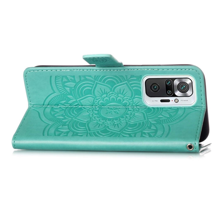 For Xiaomi Redmi Note 10 Pro / Note 10 Pro Max Dream Catcher Printing Horizontal Flip Leather Case with Holder & Card Slots & Wallet & Lanyard