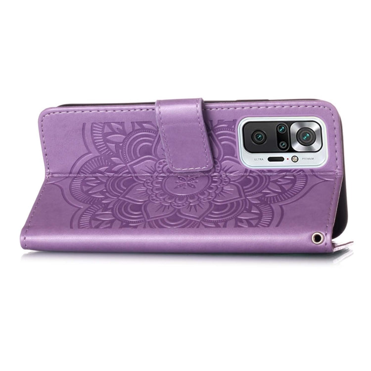 For Xiaomi Redmi Note 10 Pro / Note 10 Pro Max Dream Catcher Printing Horizontal Flip Leather Case with Holder & Card Slots & Wallet & Lanyard