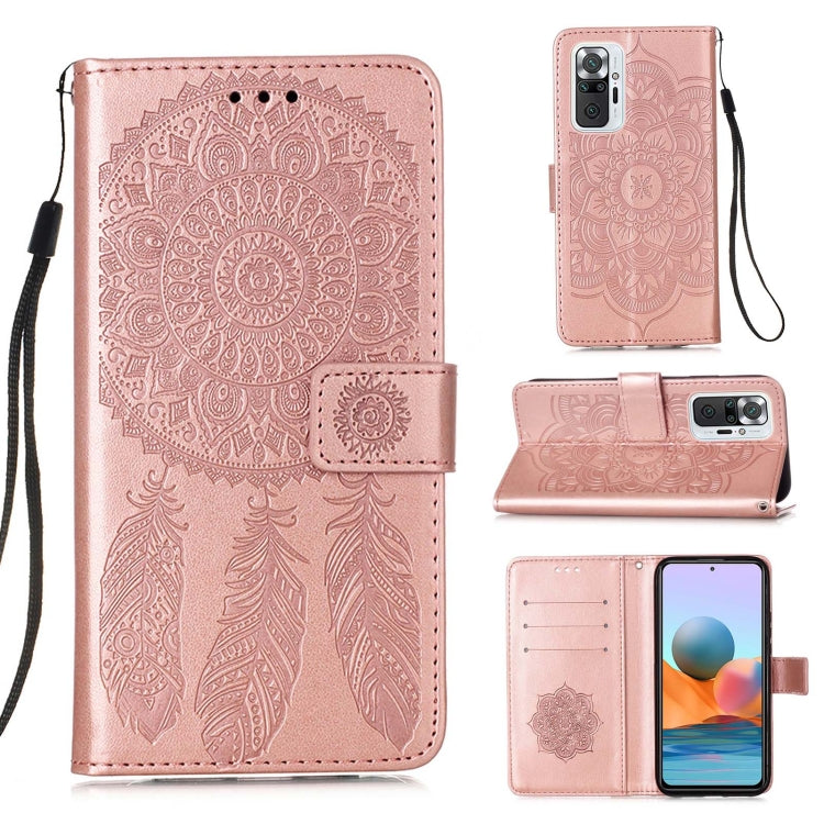 For Xiaomi Redmi Note 10 Pro / Note 10 Pro Max Dream Catcher Printing Horizontal Flip Leather Case with Holder & Card Slots & Wallet & Lanyard