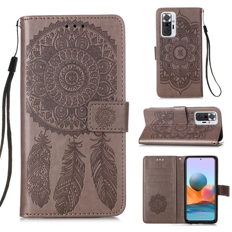 For Xiaomi Redmi Note 10 Pro / Note 10 Pro Max Dream Catcher Printing Horizontal Flip Leather Case with Holder & Card Slots & Wallet & Lanyard