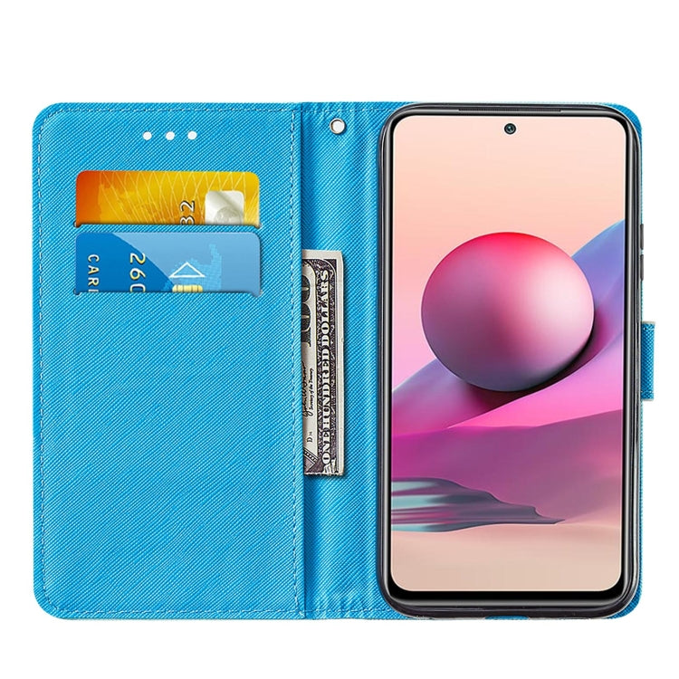 For Xiaomi Redmi Note 10S / Note 10 4G Cross Texture Painting Pattern Horizontal Flip Leather Case with Holder & Card Slots & Wallet & Lanyard