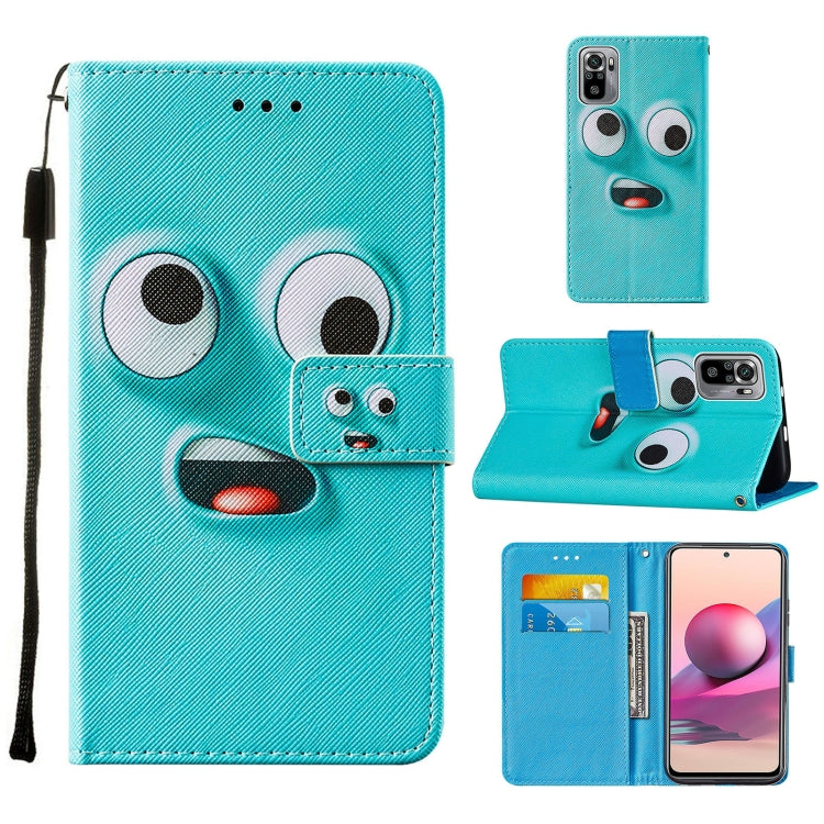 For Xiaomi Redmi Note 10S / Note 10 4G Cross Texture Painting Pattern Horizontal Flip Leather Case with Holder & Card Slots & Wallet & Lanyard