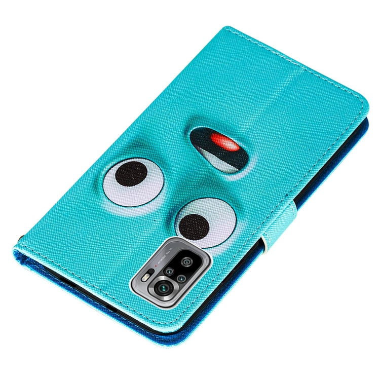 For Xiaomi Redmi Note 10S / Note 10 4G Cross Texture Painting Pattern Horizontal Flip Leather Case with Holder & Card Slots & Wallet & Lanyard