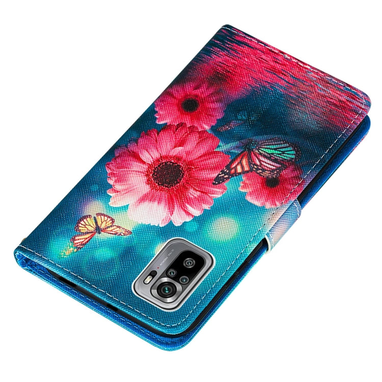 For Xiaomi Redmi Note 10S / Note 10 4G Cross Texture Painting Pattern Horizontal Flip Leather Case with Holder & Card Slots & Wallet & Lanyard