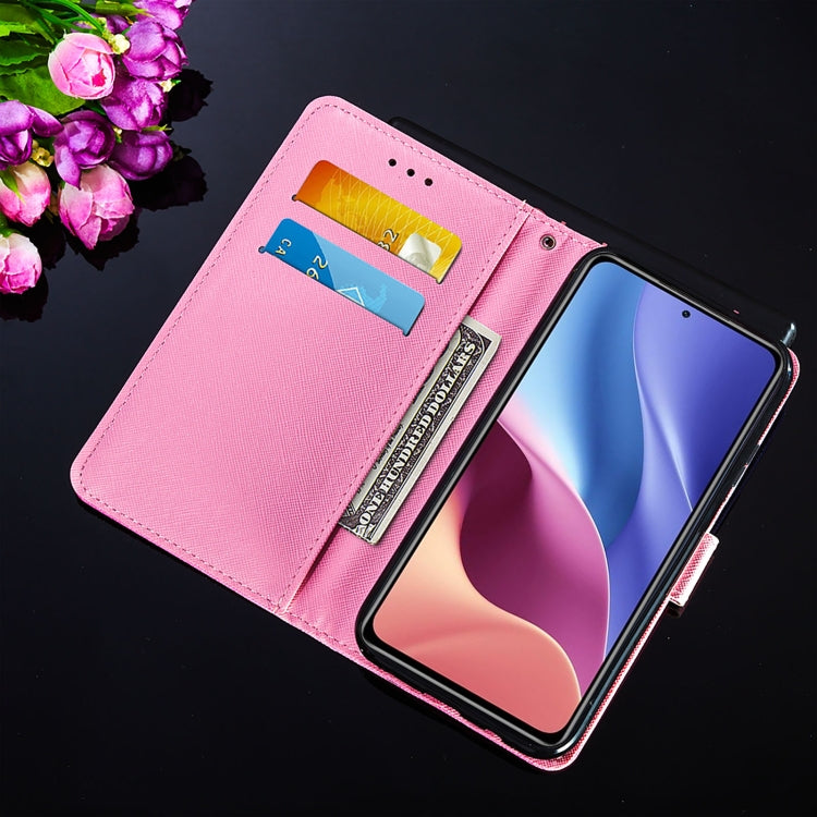 For Xiaomi Mi 11i / Poco F3 / Redmi K40 / Redmi K40 Pro Cross Texture Painting Pattern Horizontal Flip Leather Case with Holder & Card Slots & Wallet & Lanyard