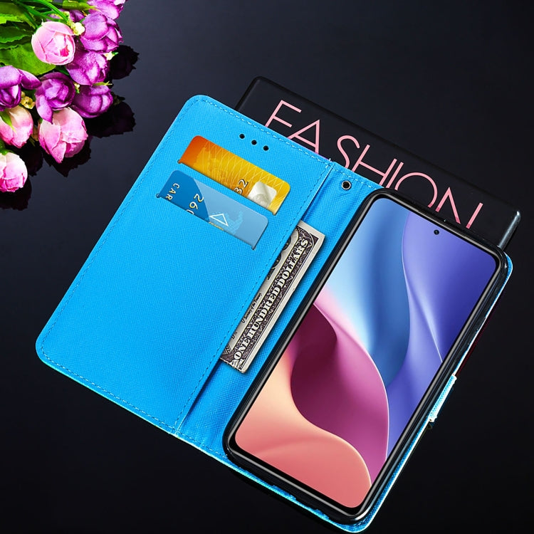 For Xiaomi Mi 11i / Poco F3 / Redmi K40 / Redmi K40 Pro Cross Texture Painting Pattern Horizontal Flip Leather Case with Holder & Card Slots & Wallet & Lanyard
