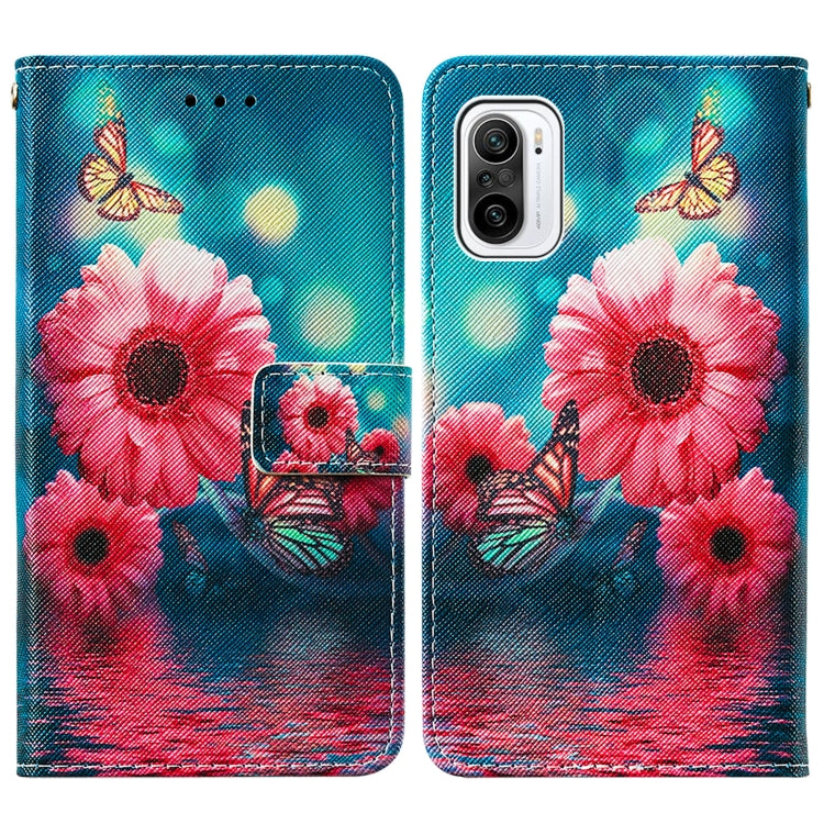 For Xiaomi Mi 11i / Poco F3 / Redmi K40 / Redmi K40 Pro Cross Texture Painting Pattern Horizontal Flip Leather Case with Holder & Card Slots & Wallet & Lanyard