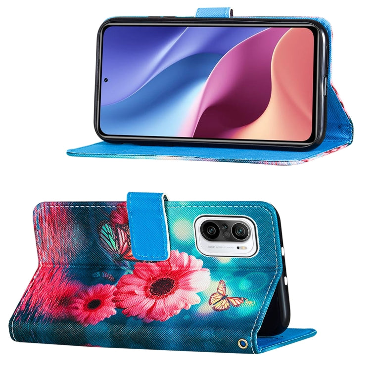 For Xiaomi Mi 11i / Poco F3 / Redmi K40 / Redmi K40 Pro Cross Texture Painting Pattern Horizontal Flip Leather Case with Holder & Card Slots & Wallet & Lanyard