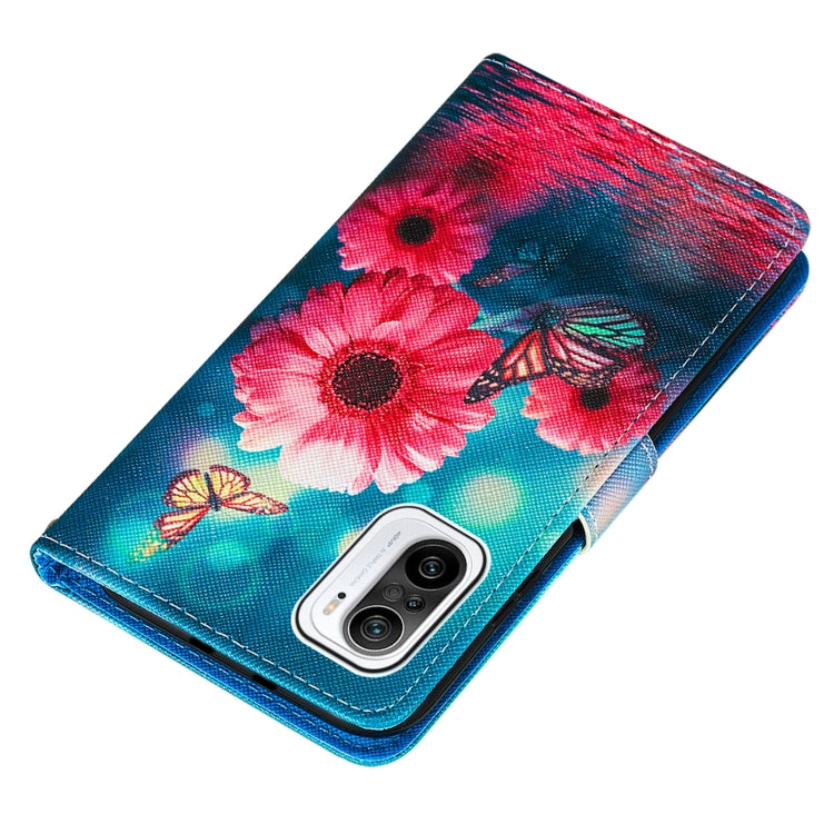 For Xiaomi Mi 11i / Poco F3 / Redmi K40 / Redmi K40 Pro Cross Texture Painting Pattern Horizontal Flip Leather Case with Holder & Card Slots & Wallet & Lanyard