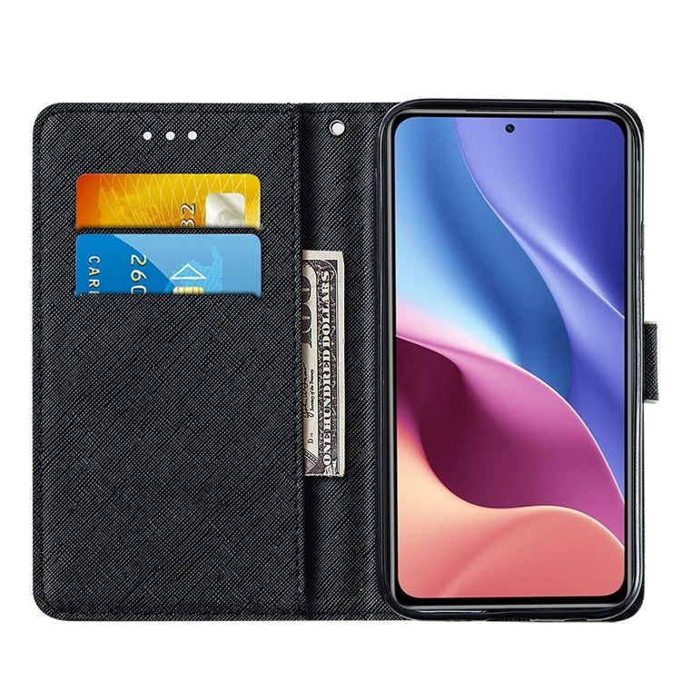 For Xiaomi Mi 11i / Poco F3 / Redmi K40 / Redmi K40 Pro Cross Texture Painting Pattern Horizontal Flip Leather Case with Holder & Card Slots & Wallet & Lanyard