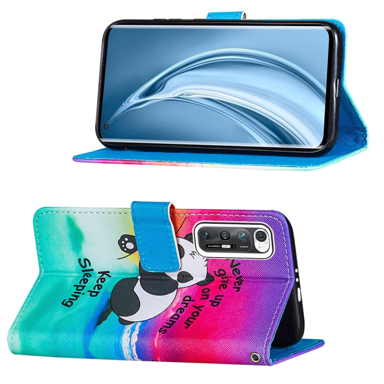 For Xiaomi Mi 10S Cross Texture Painting Pattern Horizontal Flip Leather Case with Holder & Card Slots & Wallet & Lanyard