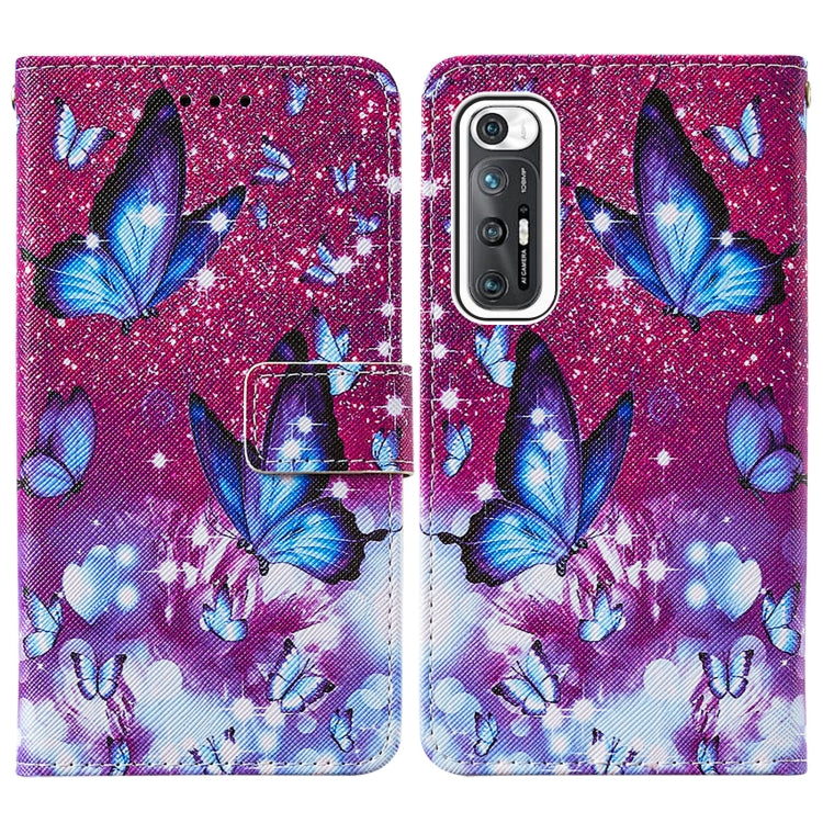 For Xiaomi Mi 10S Cross Texture Painting Pattern Horizontal Flip Leather Case with Holder & Card Slots & Wallet & Lanyard