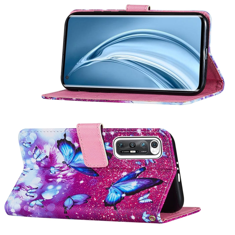 For Xiaomi Mi 10S Cross Texture Painting Pattern Horizontal Flip Leather Case with Holder & Card Slots & Wallet & Lanyard