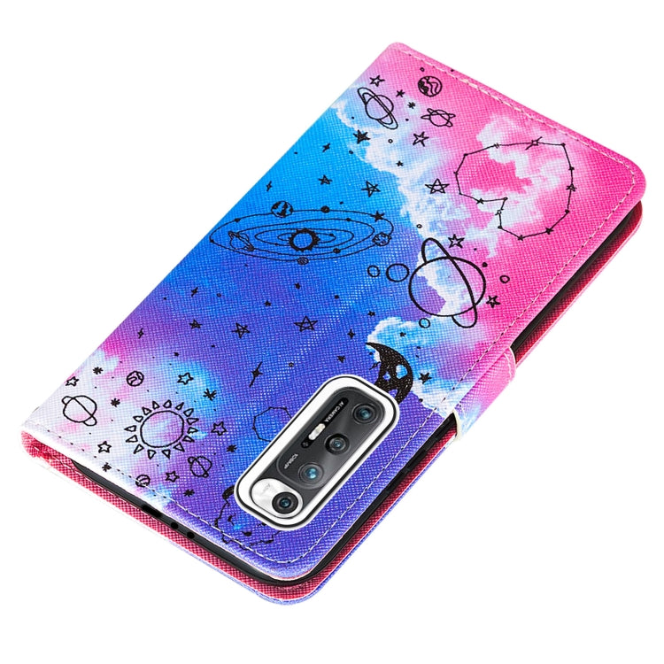 For Xiaomi Mi 10S Cross Texture Painting Pattern Horizontal Flip Leather Case with Holder & Card Slots & Wallet & Lanyard