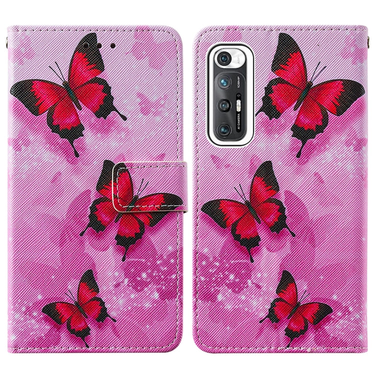 For Xiaomi Mi 10S Cross Texture Painting Pattern Horizontal Flip Leather Case with Holder & Card Slots & Wallet & Lanyard