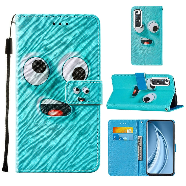For Xiaomi Mi 10S Cross Texture Painting Pattern Horizontal Flip Leather Case with Holder & Card Slots & Wallet & Lanyard