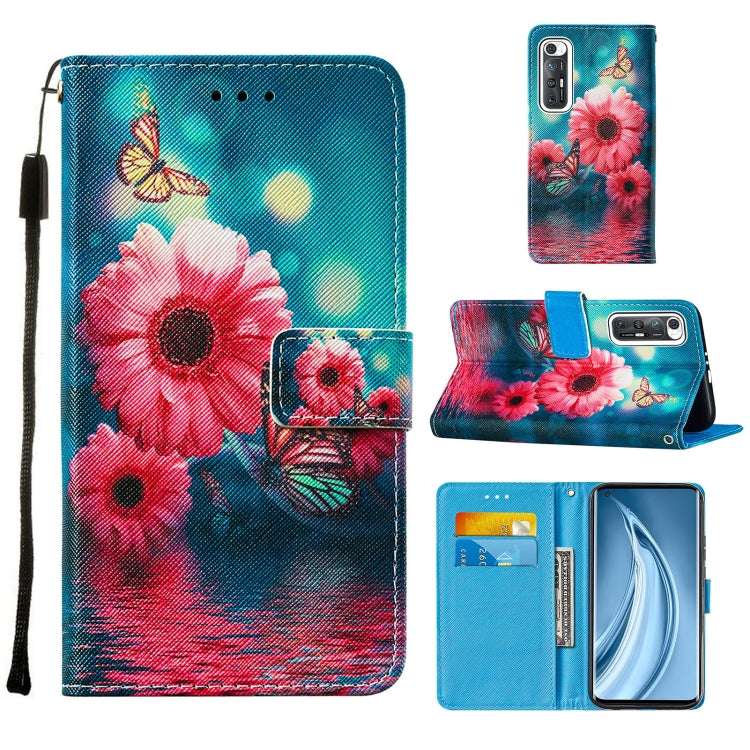 For Xiaomi Mi 10S Cross Texture Painting Pattern Horizontal Flip Leather Case with Holder & Card Slots & Wallet & Lanyard