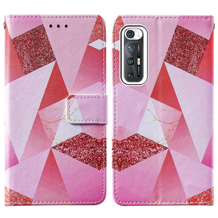 For Xiaomi Mi 10S Cross Texture Painting Pattern Horizontal Flip Leather Case with Holder & Card Slots & Wallet & Lanyard