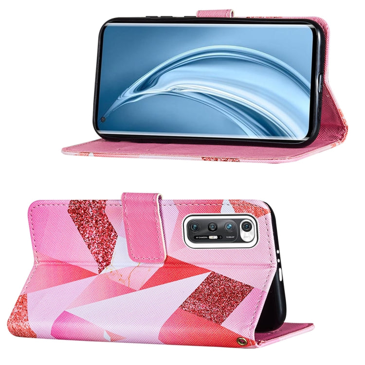 For Xiaomi Mi 10S Cross Texture Painting Pattern Horizontal Flip Leather Case with Holder & Card Slots & Wallet & Lanyard