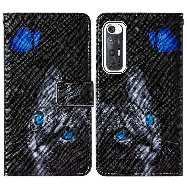 For Xiaomi Mi 10S Cross Texture Painting Pattern Horizontal Flip Leather Case with Holder & Card Slots & Wallet & Lanyard