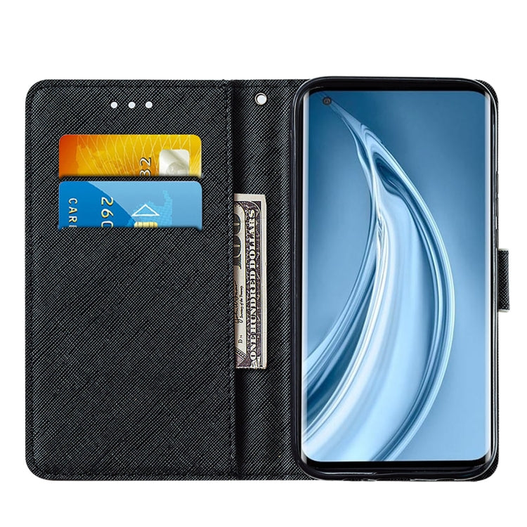 For Xiaomi Mi 10S Cross Texture Painting Pattern Horizontal Flip Leather Case with Holder & Card Slots & Wallet & Lanyard