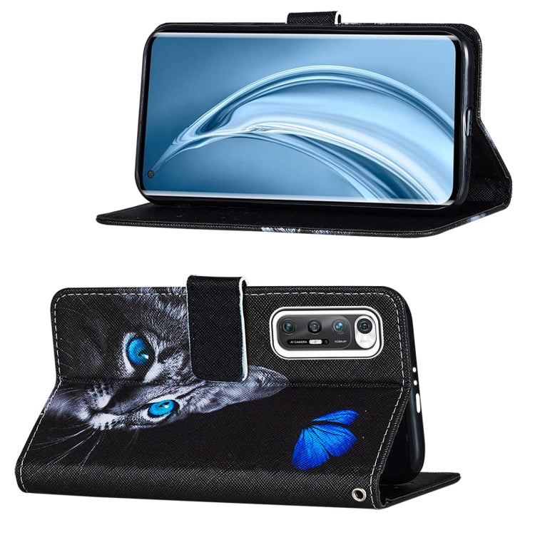 For Xiaomi Mi 10S Cross Texture Painting Pattern Horizontal Flip Leather Case with Holder & Card Slots & Wallet & Lanyard