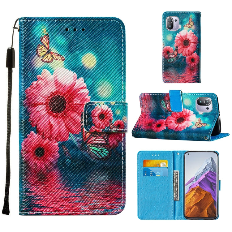 For Xiaomi Mi 11 Pro Cross Texture Painting Pattern Horizontal Flip Leather Case with Holder & Card Slots & Wallet & Lanyard