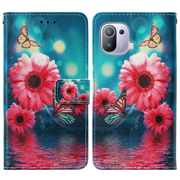 For Xiaomi Mi 11 Pro Cross Texture Painting Pattern Horizontal Flip Leather Case with Holder & Card Slots & Wallet & Lanyard