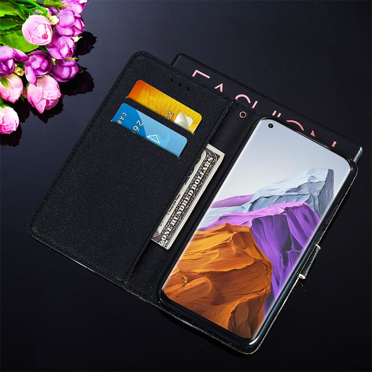 For Xiaomi Mi 11 Pro Cross Texture Painting Pattern Horizontal Flip Leather Case with Holder & Card Slots & Wallet & Lanyard