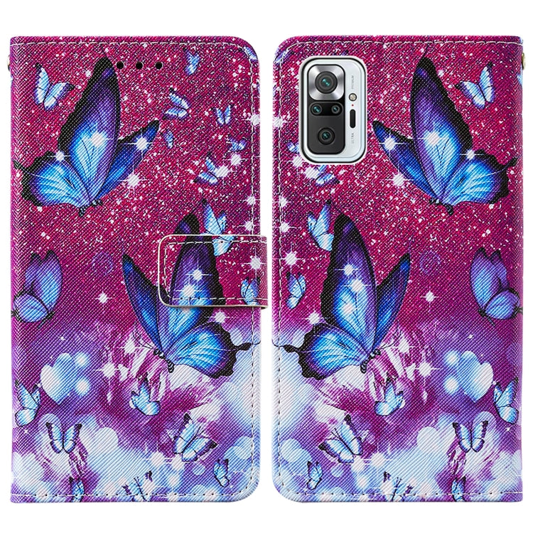 For Xiaomi Redmi Note 10 Pro / Note 10 Pro Max Cross Texture Painting Pattern Horizontal Flip Leather Case with Holder & Card Slots & Wallet & Lanyard