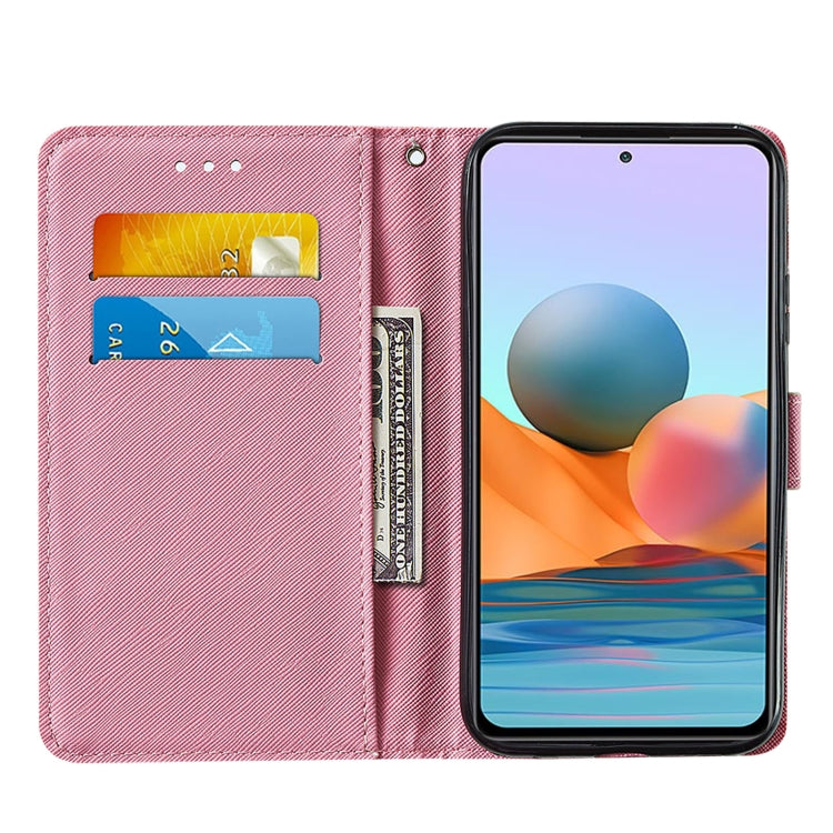 For Xiaomi Redmi Note 10 Pro / Note 10 Pro Max Cross Texture Painting Pattern Horizontal Flip Leather Case with Holder & Card Slots & Wallet & Lanyard