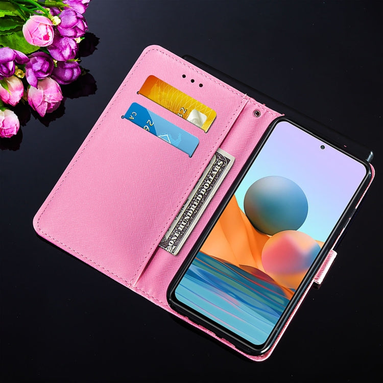 For Xiaomi Redmi Note 10 Pro / Note 10 Pro Max Cross Texture Painting Pattern Horizontal Flip Leather Case with Holder & Card Slots & Wallet & Lanyard