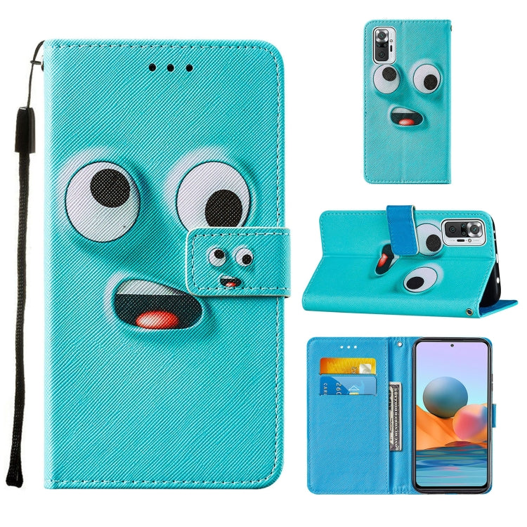 For Xiaomi Redmi Note 10 Pro / Note 10 Pro Max Cross Texture Painting Pattern Horizontal Flip Leather Case with Holder & Card Slots & Wallet & Lanyard
