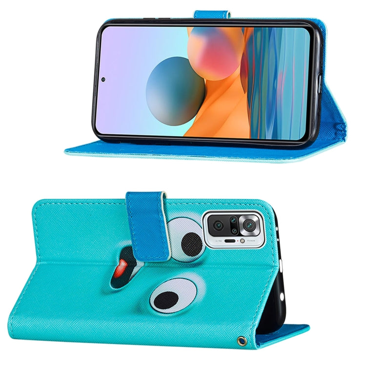 For Xiaomi Redmi Note 10 Pro / Note 10 Pro Max Cross Texture Painting Pattern Horizontal Flip Leather Case with Holder & Card Slots & Wallet & Lanyard