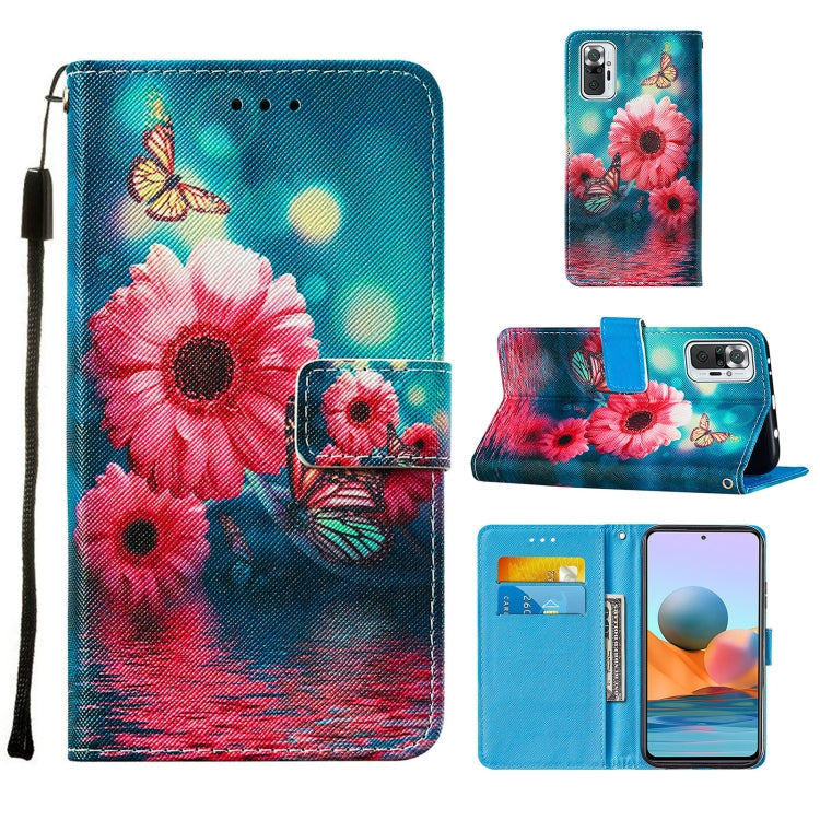 For Xiaomi Redmi Note 10 Pro / Note 10 Pro Max Cross Texture Painting Pattern Horizontal Flip Leather Case with Holder & Card Slots & Wallet & Lanyard