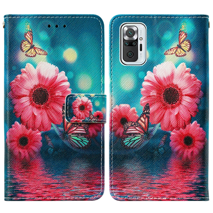 For Xiaomi Redmi Note 10 Pro / Note 10 Pro Max Cross Texture Painting Pattern Horizontal Flip Leather Case with Holder & Card Slots & Wallet & Lanyard