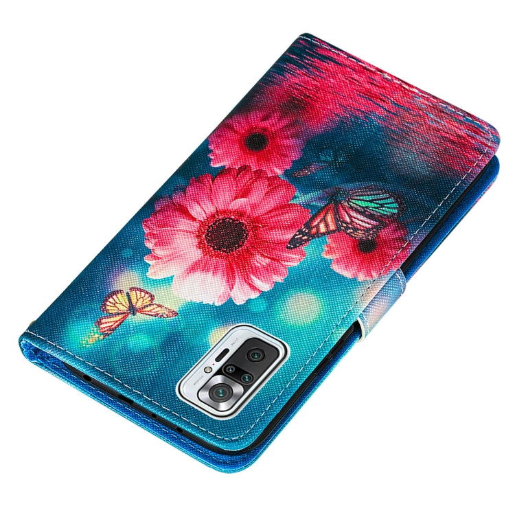 For Xiaomi Redmi Note 10 Pro / Note 10 Pro Max Cross Texture Painting Pattern Horizontal Flip Leather Case with Holder & Card Slots & Wallet & Lanyard