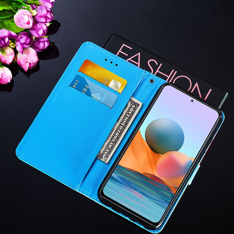For Xiaomi Redmi Note 10 Pro / Note 10 Pro Max Cross Texture Painting Pattern Horizontal Flip Leather Case with Holder & Card Slots & Wallet & Lanyard