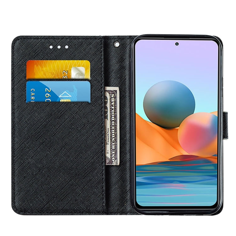 For Xiaomi Redmi Note 10 Pro / Note 10 Pro Max Cross Texture Painting Pattern Horizontal Flip Leather Case with Holder & Card Slots & Wallet & Lanyard