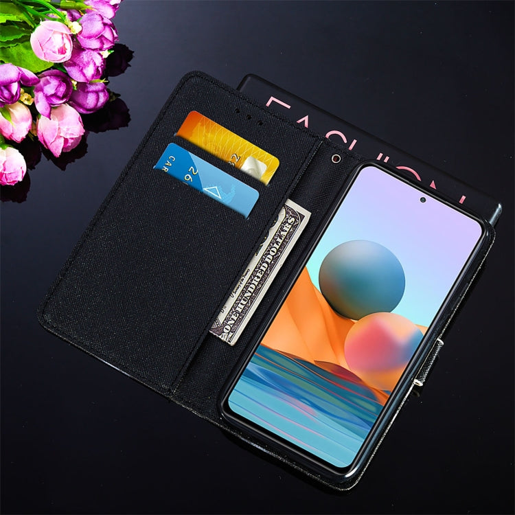 For Xiaomi Redmi Note 10 Pro / Note 10 Pro Max Cross Texture Painting Pattern Horizontal Flip Leather Case with Holder & Card Slots & Wallet & Lanyard