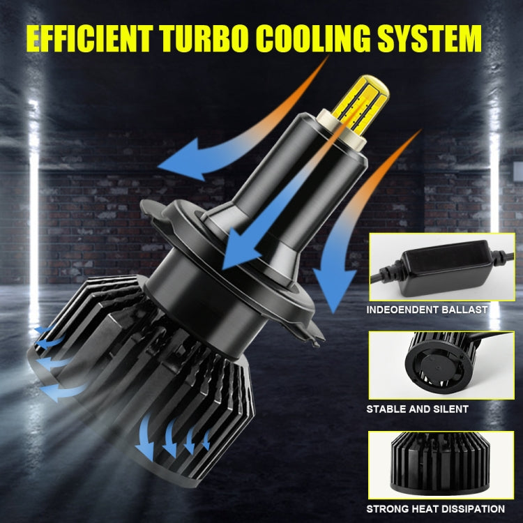 V8 H7 2 PCS DC10-32V / 30W / 6000K / 3800LM IP65 Waterproof Car LED Headlight