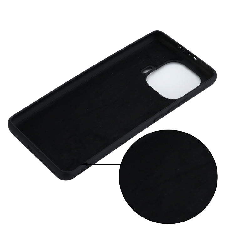 For Xiaomi Mi 11 Pro Solid Color Liquid Silicone Dropproof Full Coverage Protective Case