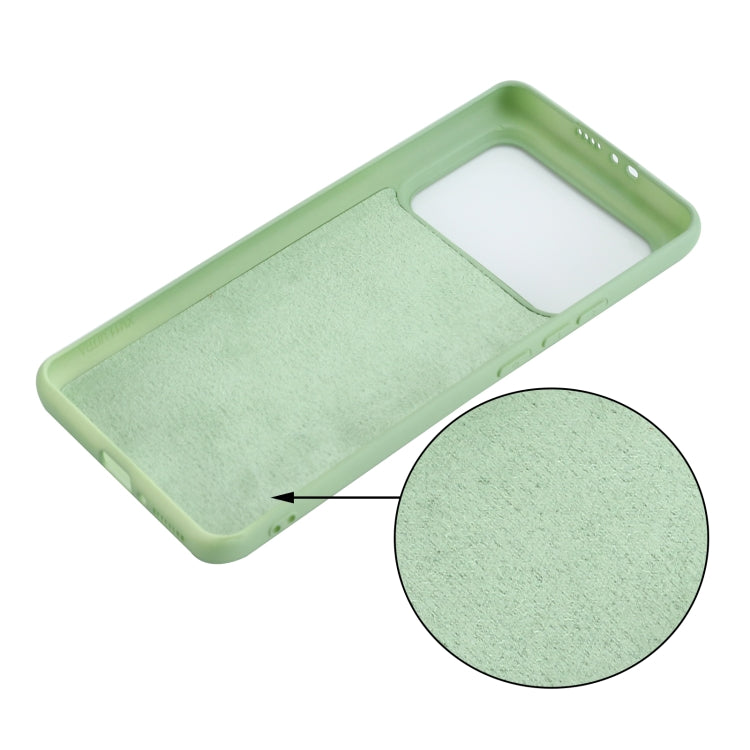 For Xiaomi Mi 11 Ultra Solid Color Liquid Silicone Dropproof Full Coverage Protective Case