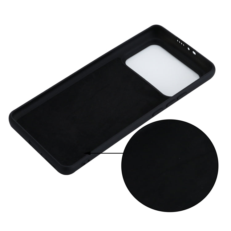 For Xiaomi Mi 11 Ultra Solid Color Liquid Silicone Dropproof Full Coverage Protective Case
