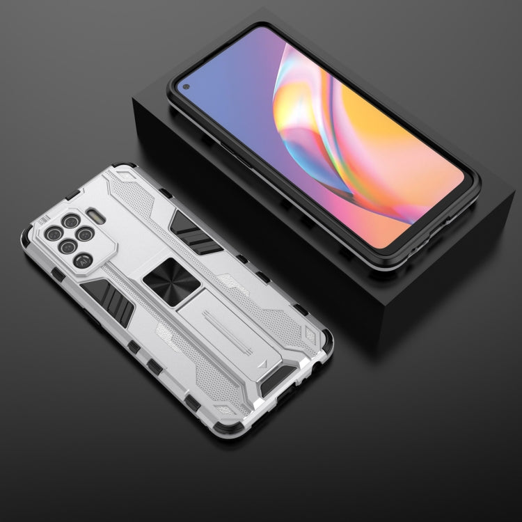 For OPPO A94 Supersonic PC + TPU Shock-proof Protective Case with Holder